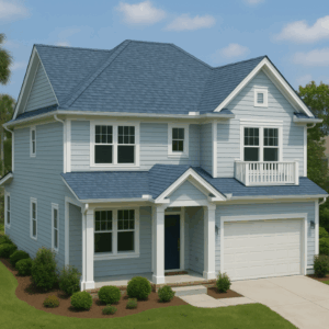 Coastal home with Pacific Wave Owens Corning shingles